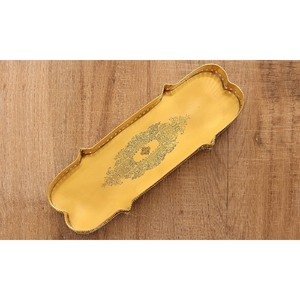 Bandeja de Servicio Metálica de Lujo en Tonos Cálidos para Bodas, Realza los Momentos Festivos en Familia, Base Estable para Teteras y Tazas, Ecológica - Product Image 4