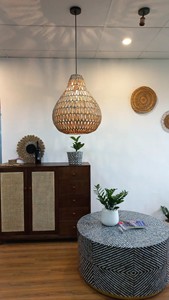 Supplier Choice Seagrass Lampshade Handcrafted <b>Wicker</b> Pendant <b>Light</b> <b>Shade</b> Factory Wholesale - Product Image 2