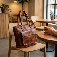 Bolsos de Mano de Diseñador para Mujer al por Mayor, de la Mejor Calidad, Bolsos Modernos de Marca Personalizada, de Cuero Genuino con Cierre y Espacio para Laptop