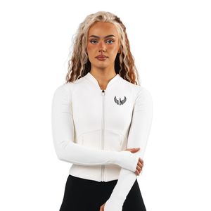 Women's Neutral Full Zip Sports <b>Jacket</b> Long Sleeve Lightweight Stretch <b>Workout</b> Gym Running Yoga Fitness Activewear <b>Jacket</b> - Product Image 1