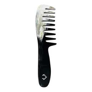 Peigne en corne fabriqué en Inde, outil de démêlage des cheveux fait main pour salon et usage domestique, disponible au meilleur prix du marché - Product Image 5