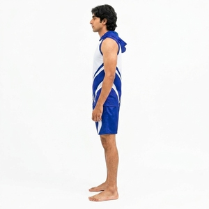 Tenue de football 7v7 personnalisée, ensemble maillot et short, tissu sport respirant, séchage rapide, évacuation de l'humidité, léger - Product Image 3