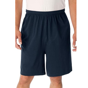 Wholesale Plain Men Cotton Shorts Elastic Waist Casual Summer Shorts Custom Branding OEM Factory Supply - Product Image 1