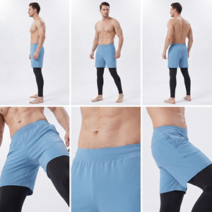<b>Men's</b> Sportswear <b>Compression</b> Leggings Elastic Waist Yoga <b>Shorts</b> Quick Dry Gym Fitness Double Layer Legging <b>Shorts</b> <b>Men</b> - Product Image 6