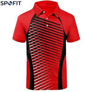 Polo de sport sublimé respirant pour homme, fabriqué en usine, idéal pour l'été - Product Image 1