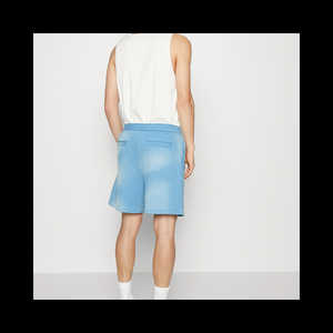 กางเกงขาสั้นผู้ชายสกรีนลายแบบกำหนดเอง กางเกงขาสั้นฟอกสีซีดสไตล์วินเทจสำหรับผู้ชาย ขายส่งเสื้อผ้าสตรีทแวร์ กางเกงขาสั้นผ้าฝ้ายหนา 100% - Product Image 2