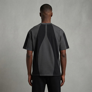 T-shirt Oversize Homme en Coton Pur 180g, Coupe Boxy Bicolore Style Hip Hop, Personnalisable avec Logo – Grande Vente - Product Image 5