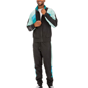Men's Premium Quality Two-Piece Set Breathable Windbreaker Long Sleeve Crinkle <b>Tracksuit</b> Plus Size Casual Wear Summer - Product Image 3