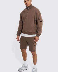 Venta al por mayor de tallas grandes, gran oferta de moda para hombre, sudaderas con logotipo personalizado, Color sólido, ropa deportiva informal, chándal de algodón transpirable - Product Image 2