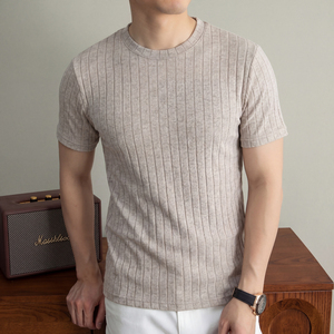 เสื้อยืดผู้ชายขายดี ผ้าฝ้าย 100% สีพื้น คอกลม แขนสั้น ใส่สบายในฤดูร้อน แห้งเร็ว ระบายอากาศดี เป็นมิตรกับสิ่งแวดล้อม - Product Image 3