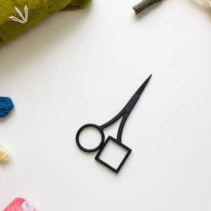 Professional Matte Circle <b>Square</b> Embroidery Scissors Stainless Steel Sharp Needlework <b>Tool</b> for Sewing and DIY Use - Product Image 2