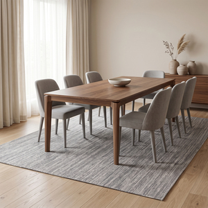 Tapis en laine à motifs géométriques orange rouille et moutarde, style folk moderne, avec franges, écologique, antidérapant, tufté à la main, épais - Product Image 3