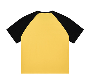 T-shirt bicolore sur mesure OEM, fabricant de t-shirts décontractés à col rond et coupe ample pour hommes, style streetwear - Product Image 5