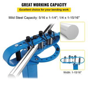 Piegatrice per Metallo YP 38 per Barre Piatte e Quadrate da 1-3 Pollici, 7 Matrici con Supporto da Pavimento, Macchina per Piegatura Profili - Product Image 3