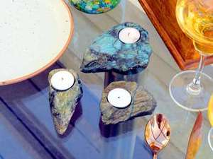 Porte-bougie personnalisé, porte-bougie à la bougie chauffe-plat avec taille et design personnalisés, porte-bougie en pierre, bougies en marbre d'Inde - Product Image 4