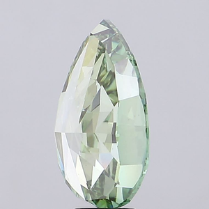 Diamant CVD de qualité supérieure, taille poire, coupe excellente, vert vif fantaisie, cultivé en laboratoire, certifié IGI, clarté VS1, pour la joaillerie. - Product Image 3