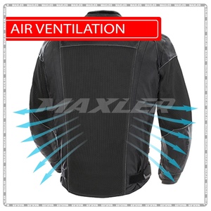 Veste de moto d'été pour femme approuvée CE Doublure imperméable détachable avec fermetures à glissière de ventilation et col montant - Product Image 6