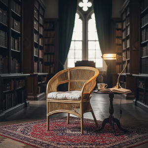 Silla de Bambú Fabiano, Elegante y Cómoda, Asiento Moderno para Apartamentos, Hoteles, Espacios Exteriores, Muebles para el Hogar - Product Image 1