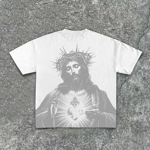 Camisetas de Manga Corta Extra Grandes para Hombre, Personalizadas, Tallas Grandes, Cuello Redondo, 100% Algodón Peinado, Tejido Transpirable - Product Image 1