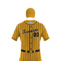 Uniforme de baseball à manches courtes, impression par sublimation intégrale, vêtements d'équipe personnalisés, performance premium, OEM ODM, vente en gros