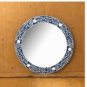 Modern <b>Silver</b> Bone Inlay Handmade Wall Decorative <b>Mirror</b> Frame by ZF global export Custom size bone inlay <b>mirror</b> Eco-friendly - Product Image 1