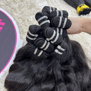 Comfortable Natural Straight 100% <b>Human</b> <b>Hair</b> Weft <b>Lace</b> Front <b>Wig</b> From Vietnamese <b>Hair</b> Extensions for Women - Product Image 1