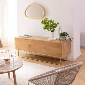 Meuble TV Vandana Mira Falcon en bois de manguier et métal - Product Image 1