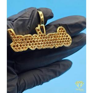 Iced Out Luxury <b>Name</b> Pendant Custom Moissanite Diamond Hip Hop Necklace Bling <b>Chain</b> Jewelry - Product Image 5