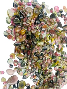 ชิ้นแตงโมทัวร์มาลีนธรรมชาติอัญมณีหลวม1-2กะรัตขนาดแตงโมชิ้นขัด - Product Image 2