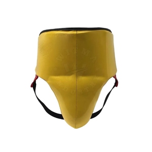 อุปกรณ์ป้องกันขาหนีบสำหรับชกมวย ทำจากหนังน้ำหนักเบา ป้องกันเหงื่อ ปรับแต่งได้สำหรับการต่อสู้ MMA สี/โลโก้ตามสั่ง RL-GG-93 - Product Image 1