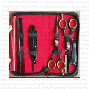 Tijeras de corte de pelo de peluquero de primera calidad con tipos de maquinillas de afeitar para diferentes técnicas de cabello Kit especial de peluquero Faybey - Product Image 6