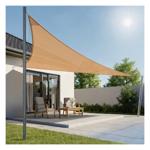 Voile d'ombrage triangulaire d'extérieur résistante aux UV pour jardin, auvent de terrasse, abri de voiture - Product Image 3