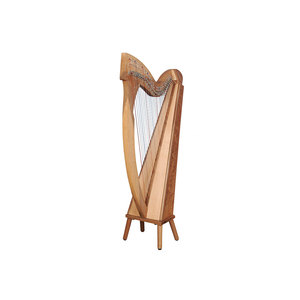 Harpe en bois faite à la main avec 22 cordes et un design sculpté pour la musique traditionnelle - Product Image 4