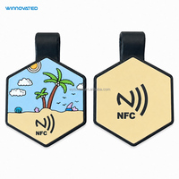 Etiqueta de Identificación para Mascotas con Código QR NFC de Silicona Duradera con Logotipo Personalizado