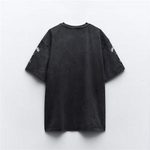 เสื้อยืดแขนสั้นผู้หญิงพรีเมียมทรงพอดีตัว ผ้าฝ้ายคุณภาพสูง พิมพ์ลายสวยงาม เนื้อผ้าหลวมสบาย ลดราคาสุดฮอตช่วงซัมเมอร์ - Product Image 2