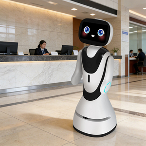 Robot d'accueil intelligent IA personnalisé <span class=keywords><strong>Timo</strong></span> pour espaces commerciaux et salons professionnels, écran 13,3 pouces, autonomie 10h, évitement d'obstacles autonome - Product Image 1