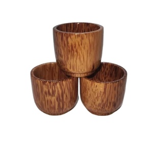 Taza de Té de Madera de Coco de Vietnam, Material Natural de Madera de Coco para Beber Té, Vajilla Hecha a Mano, Suministro al por Mayor - Product Image 1