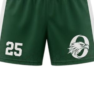 Ensemble d'uniformes de lacrosse unisexe vert et blanc, maillot et short en polyester, coupe athlétique, vêtements de sport légers pour équipe, tenue de match - Product Image 6