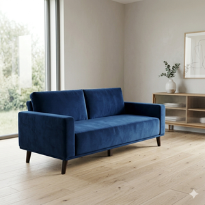 Ensemble de canapé et fauteuils minimalistes élégants 3 places, revêtement en mousse, pour salon et bureau - Product Image 2