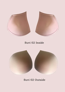 <b>Padded</b> Blouse Bra Cups-Suvi 02 Suvi 02 <b>Padded</b> Bra Cups Nonwoven Fusible Lightweight Plain Solid Women <b>Underwear</b> Inserts - Product Image 1