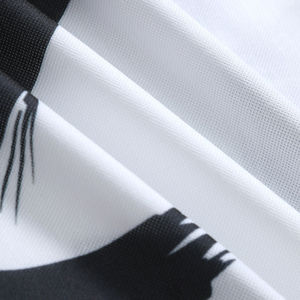 Chemises pour hommes à manches courtes en tricot imprimé numérique, style personnalisé, anti-rétrécissement, décontractées, mélange polyester/coton, grande taille, 220g, en promotion - Product Image 5