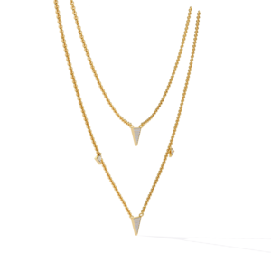 Collier minimaliste en or massif 14 carats plaqué or, diamant naturel taille brillant rond, unisexe, pour tous les jours, mariage, fête, cadeau, bijoux - Product Image 2