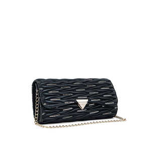 Bolso de hombro negro informal para mujer P55659 - Product Image 2