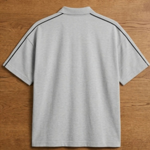 เสื้อเชิ้ตผู้ชายคอปก แขนสั้น ทรงคลาสสิค ผ้าฝ้าย 100% ระบายอากาศได้ดี พิมพ์ลายโลโก้ด้านหน้า สวมใส่สบาย ขายส่ง - Product Image 6