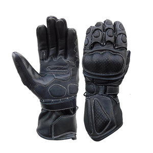 Gants de moto en cuir, gants de course pour moto, gants de moto à doigts entiers, compatibles avec les écrans tactiles, gants de protection pour moto à prix de gros, sur mesure - Product Image 1