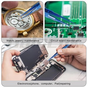 Pinzas de Precisión de Aleación de Titanio de Clase II con Certificación CE, para Uso Electrónico y Oftálmico, con Diseño de Ángulo de 12 Posiciones de Mandíbula - Product Image 5
