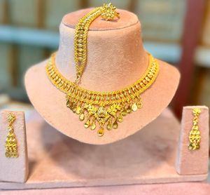 France Floral 24K Gold Plated Zircon Trendy Wedding Engagement Necklace Earrings <b>Ring</b> & Bracelet Set Women's Jewelry 23321 - Product Image 6