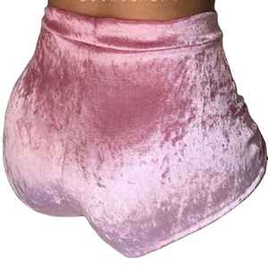 Shorts de Terciopelo Elásticos para Mujer al por Mayor con Logotipo OEM, Shorts Deportivos de Terciopelo para Gimnasio 2026 - Product Image 1