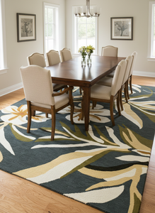 Alfombra de lujo moderna hecha a mano con mechones, 100% lana de alta calidad para sala de estar y habitación infantil. - Product Image 6