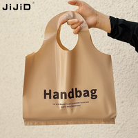 Sacs de Courses JIJID Personnalisés Réutilisables Taille Moyenne en Plastique Polyéthylène Coloré avec Logo